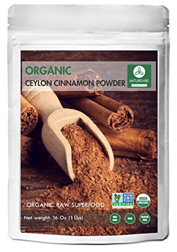 Product Cover Naturevibe Botanicals Premium Quality Organic Ceylon Cinnamon Powder (2lb), Ground | Raw, Gluten-Free & Non-GMO | 2 Pack of 1 lb each
