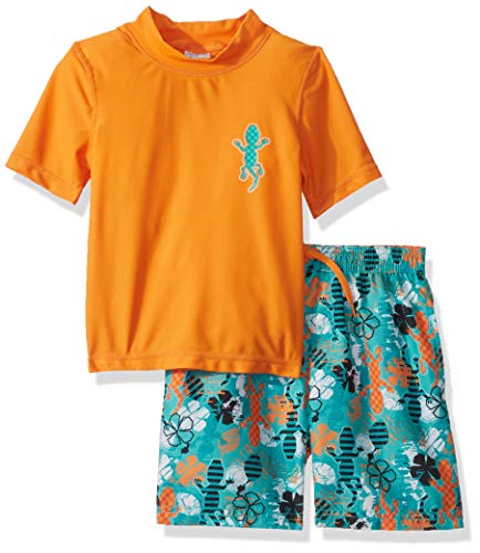 Product Cover KIKO & MAX Boys' Swimsuit Set with Short Sleeve Rashguard Swim Shirt