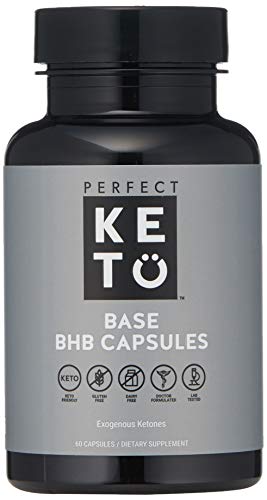 Product Cover Perfect Keto Boost Pills | BHB Exogenous Capsules for Ketogenic Diet Best to Support Weight Management & Energy, Focus and Ketosis Beta-Hydroxybutyrate BHB Salt Pills (60 Count)