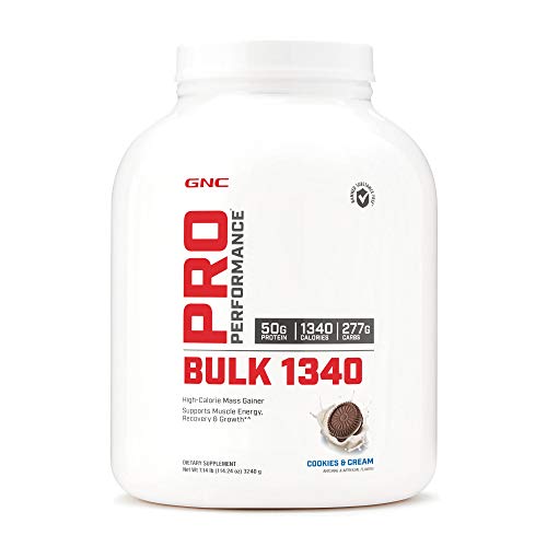 Product Cover GNC Pro Performance Bulk 1340, Cookies and Cream, 7 lb(s), Supports Muscle Energy, Recovery and Growth