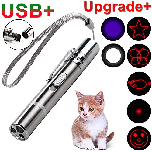 Product Cover GO! On The Rechargeable Upgrade Pet Training Exercise Chaser Tool, 3 Mode,7-in-1 Cat Light Toy+A Small Pet Tag