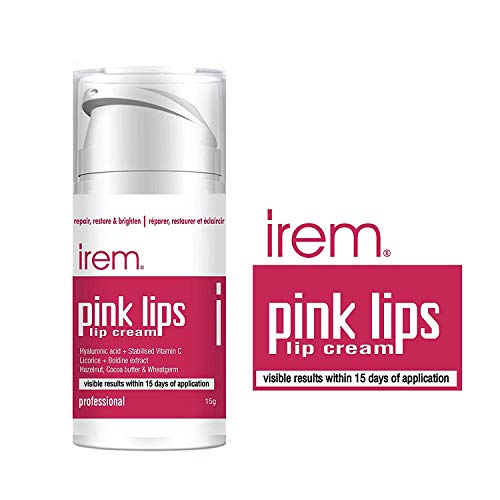 Product Cover Irem Pink Lips - Lip cream Repair restore and brighten lips. With Vitamin C, Hyaluronic and Licorice 15g