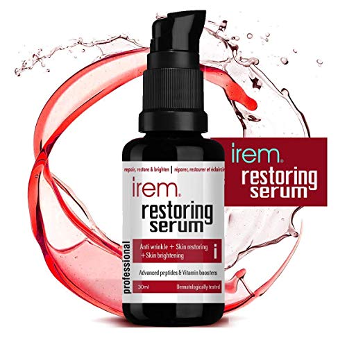 Product Cover Irem Restoring Serum - Anti aging collagen boosting serum with Powerful Peptide and Vitamin Booster, helps protect, repair and brighten skin, 30ml