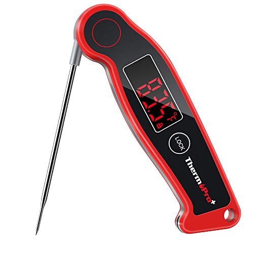 Product Cover ThermoPro TP19 Waterproof Digital Meat Thermometer for Grilling with Ambidextrous Backlit & Thermocouple Instant Read Thermometer Kitchen Cooking Food Thermometer for Candy Water Oil BBQ Grill Smoker