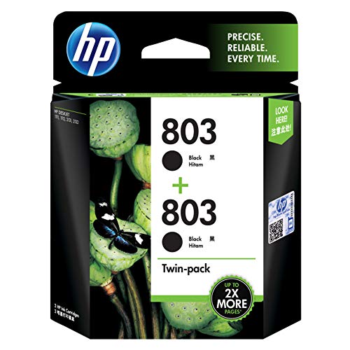 Product Cover HP 803 Black Ink Cartridge Twin 2-Pack