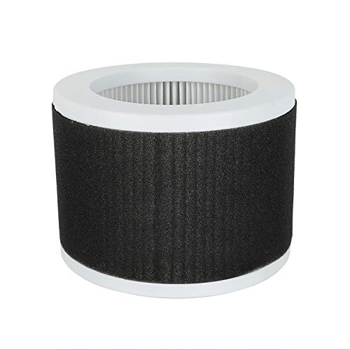 Product Cover Flintar 3-in-1 True HEPA Replacement Filter Compatible with KOIOS and Mooka EPI810 True HEPA Air Purifier Air Cleaner, 3 Stage Filtration, Eliminate odor and Removes 99.97% of Airborn Allergens, 1-Set