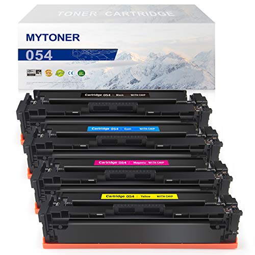 Product Cover MYTONER Compatible Toner Cartridge 054 Replacement for Canon 054 054H CRG-054 tone for Canon Color Image Class MF644Cdw MF642Cdw MF640C LBP622Cdw LBP620 Printer ink (Black,Cyan,Magenta,Yellow, 4-Pack)