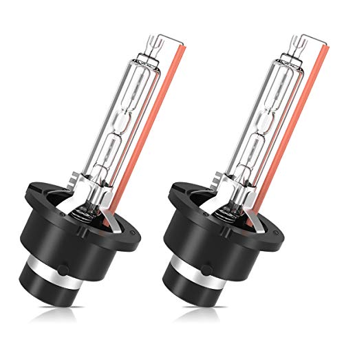 Product Cover Torchbeam D2S HID Xenon Headlight Replacement Bulbs, High Low Beam, 6000K Diamond White, 35W with Metal Stents Base, for 12V Car, Pack of 2