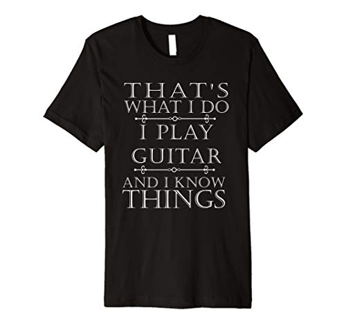 Product Cover I Play Guitar TShirt Funny Guitarist Player Women Men Gift Premium T-Shirt