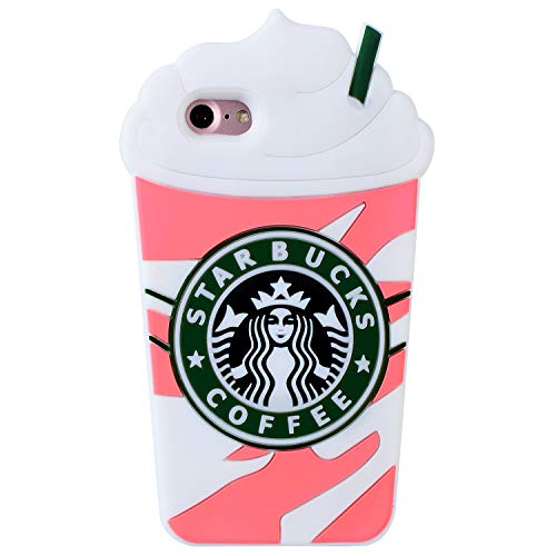 Product Cover FunTeens Pink Coffee Cup Case for iPhone 8/7/6/ 6S 4.7