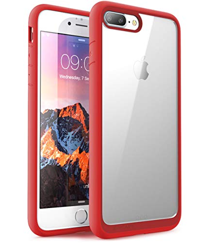 Product Cover SUPCASE Unicorn Beetle Style Premium Hybrid Protective Clear Case for Apple iPhone 7 Plus 2016 / iPhone 8 Plus 2017 (Red)