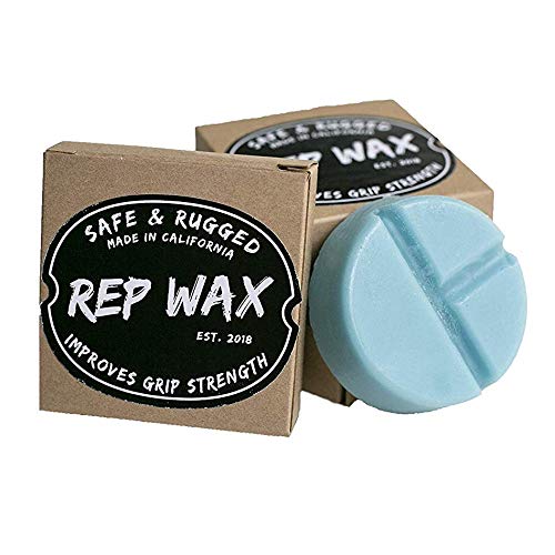 Product Cover RepWax Organic Wax Bar to Improve Grip Strength for Training Pull ups, T2B and Other Functional Fitness, Crossfit and Gymnastic Movements/A Chalk Alternative, Made in California