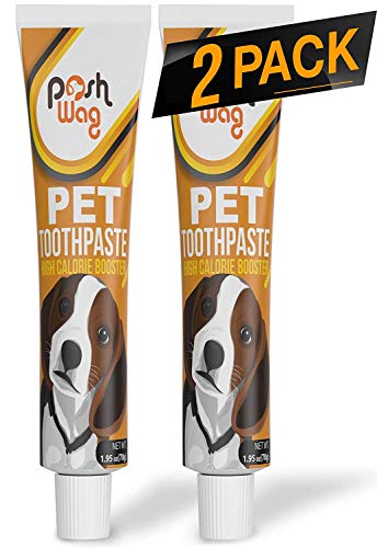 Product Cover 2 Pack Dog Toothpaste [Fights Bad Breath] Toothpaste for Dog & Cat, High Calorie Booster, Helps Remove Food Debris Designed for Pets [REMOVES Plaque] 1.95 oz