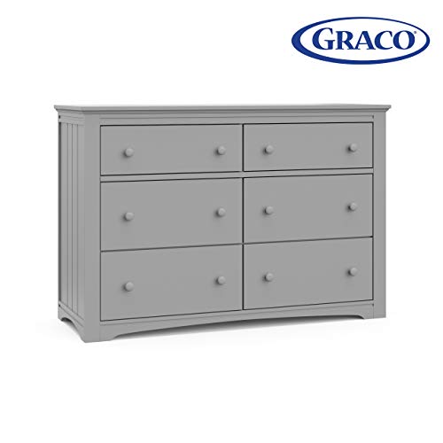 Product Cover Storkcraft 03706-10F Graco Hadley 6 Drawer (Pebble Gray) Dresser