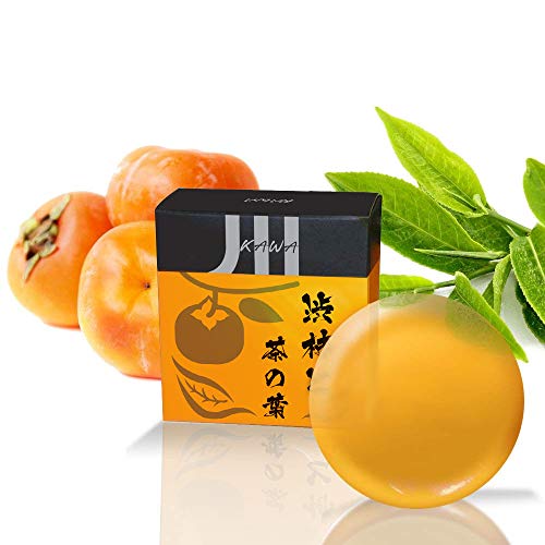 Product Cover KAWA Anti-Aging Odor Soap with Japanese Persimmon & Green Tea Extract | Removes Nonenal, Body Odor Due to Hormonal Imbalance | 100g (3.5oz) Made in Japan