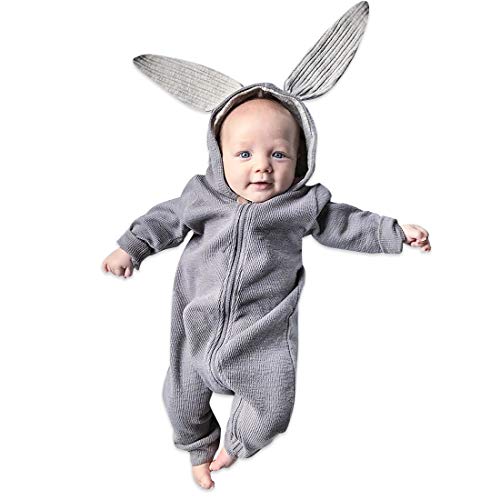 Product Cover Simplee kids Unisex Baby Boy Girl Romper Cotton Bodysuits Bunny Baby Pajamas Baby Clothes for 0-3 Years