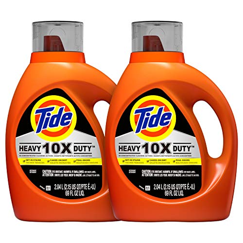 Product Cover Tide 10x Heavy Duty Liquid Laundry Detergent, 72 Total Loads, 69 Fl Oz, Pack of 2