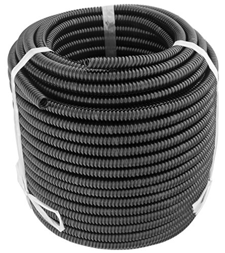 Product Cover GS Power 50 FT Split Loom Tube - Polyethylene High Temperature Automotive, Marine, Industrial Electrical Wire & Cable Conduit | 1/4 inch, 50 Feet (Also Available in: 3/8, 1/2 & 3/4 inch)