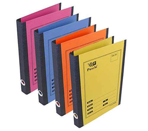 Product Cover DAHSHA 4 Pack Ring Binder File 2D A4 Size Paper Cobra File Document Holder Certificates Holder- Color May Vary