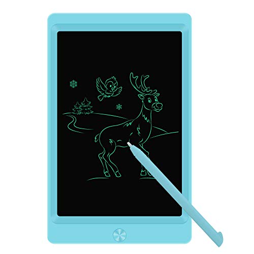 Product Cover LCD Writing Tablet Drawing Board, Electronic Drawing Tablet Kids Tablets Doodle Board Writing Pad for Kids and Adults at Home, School and Office with Lock Erase Button (Blue)