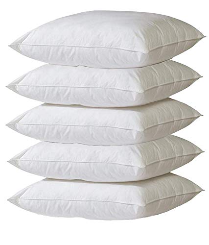 Product Cover Royalking Microfiber Cushion Filler (16x16-inches, White) - Set of 5