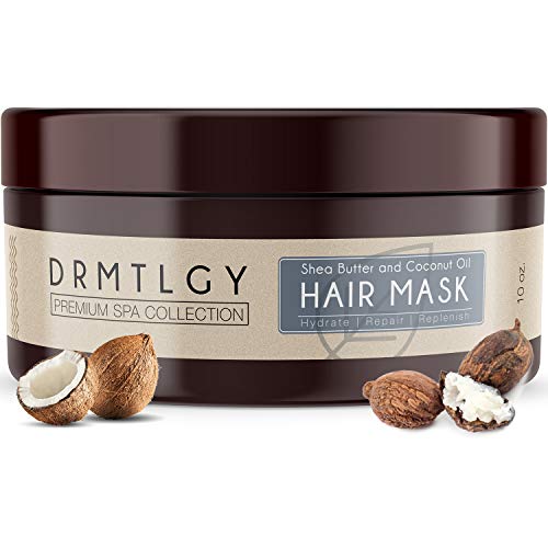 Product Cover DRMTLGY Hair Mask with Shea Butter and Fractionated Coconut Oil. Deep Conditioning Hair Treatment for Dry, Damaged Hair.