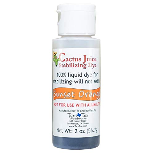 Product Cover Sunset Orange Cactus Juice Stabilizing Dye 2 oz net Weight by TurnTex Woodworks