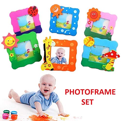Product Cover SillyMe Cute Wooden Photo Frame for Children Birthday Party Return Gift (Set of 10)