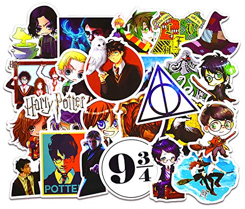 Product Cover Harry Potter Cartoon Waterproof Stickers Car Laptop Helmet Luggage Vintage Skateboard Wall Decor Gift for Kids (A 50 pc)