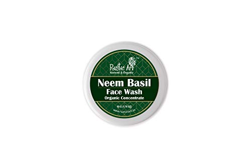 Product Cover Rustic Art Organic Neem Basil Face Wash Concentrate for Deep Cleansing | Anti-Bacterial Anti-Fungal | 50gm