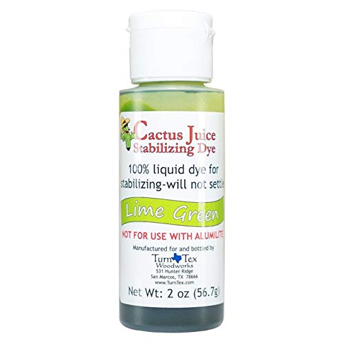 Product Cover Lime Green Cactus Juice Stabilizing Dye 2 oz net Weight by TurnTex Woodworks