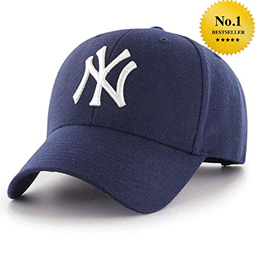 Product Cover wersoa Solid Back Closed Baseball Caps for Men & Women [Blue]