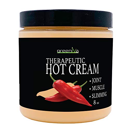 Product Cover GreenIVe - Hot Cream - Anti Cellulite Cream - Hot & Cold Sensation - Exclusively on Amazon (8 Ounce Jar)