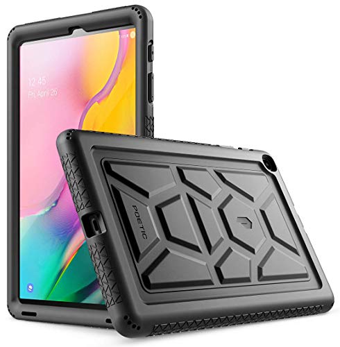 Product Cover Galaxy Tab A 10.1 2019 Case, Model SM-T510/T515, Poetic Heavy Duty Shockproof Kids Friendly Silicone Case Cover,TurtleSkin Series, for Samsung Galaxy Tab A Tablet 10.1 Inch (2019), Black