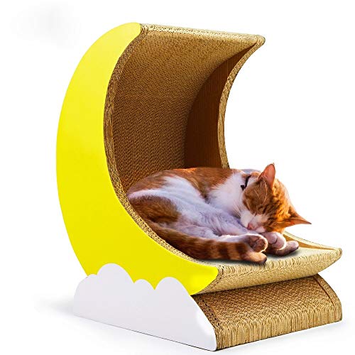 Product Cover Cosmo's Own Moon Cat Scratcher | Corrugated Cardboard | Moon Shape Bed