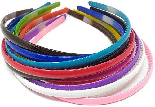 Product Cover Smark Plastic Hair Bands for Girls (Multicolour) - Set of 12