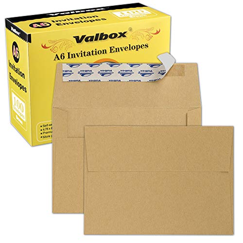 Product Cover ValBox 100 Qty A6 Envelopes Self Seal 6.5 x 4.75