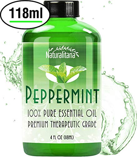 Product Cover Best Peppermint Oil (4 Oz Bulk) Aromatherapy Peppermint Essential Oil for Diffuser, Topical. Insect and Mouse Repellent, Soap, Candle & Bath Bomb. Great Mentha Arvensis Mint Scent for Home & Office