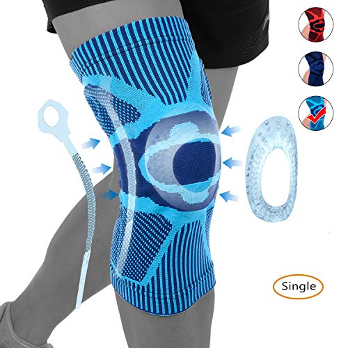 Product Cover NEENCA Knee Brace,Knee Compression Sleeve Support with Patella Gel Pad & Side Spring Stabilizers,Medical Grade Knee Protector for Running,Meniscus Tear,Arthritis,Joint Pain Relief,ACL,Injury Recovery