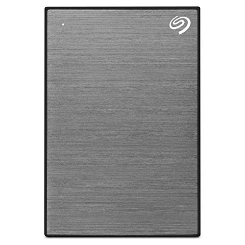 Product Cover Seagate Backup Plus Slim 2 TB External Hard Drive Portable HDD - Space Gray USB 3.0 for PC Laptop and Mac, 1 Year Mylio Create, 2 Months Adobe CC Photography (STHN2000406)