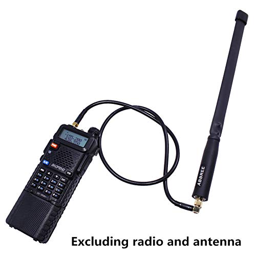 Product Cover 23.6inch ABBREE AR-152 AR-148 Tactical Antenna SMA-Female Coaxial Extend Cable for Baofeng BF-888S UV-5R UV-82 UV-9R BF-F8HP 2 Way Radio