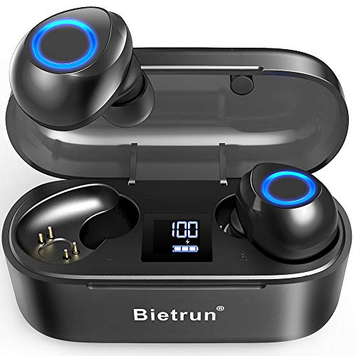 Product Cover Wireless Earbuds - Qualcomm 5.0 Auto Pairing,True Wireless Earbuds with 30H Playtime, No Delay Stereo Sound,IPX7 Waterproof and Built-in Mic,CVC 8.0 Acoustic Noise Reduction.