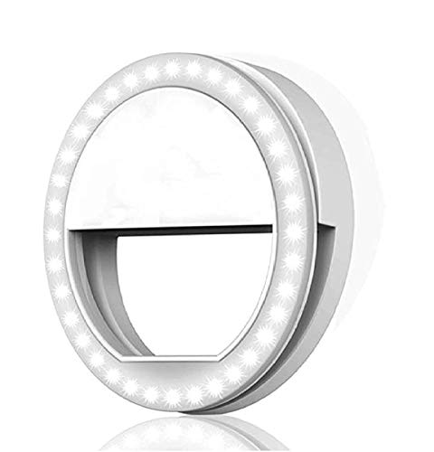Product Cover Teconica BR-01 Rechargeable Selfie Enhancing Portable Ring Light with Three Modes and Thirty Six LED for Making Like and TIK-Tok Videos in Dark Compatible with All Devices - Assorted Colour