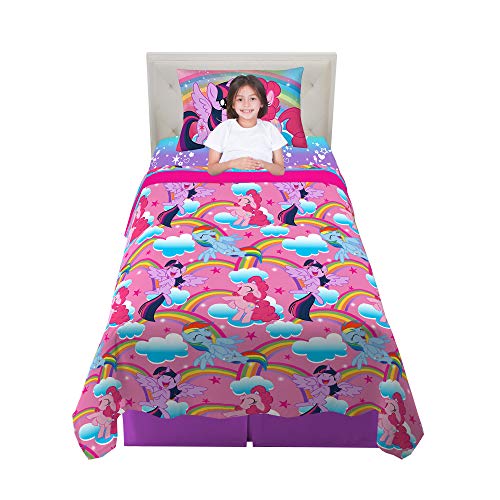Product Cover Franco Kids Bedding Super Soft Sheet Set, 3 Piece Twin Size, Hasbro My Little Pony