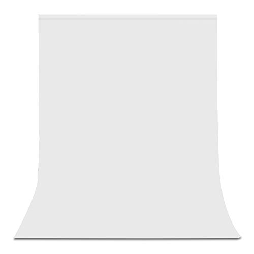 Product Cover UTEBIT 8x8 ft White Polyester Backdrop Screen Sheet 2.5x2.5m Large Wrinke Free Photography Chromakey Back Drop Background Cloth for Photo Booth Photoshoot Headshot Video Studio Shooting Portrait
