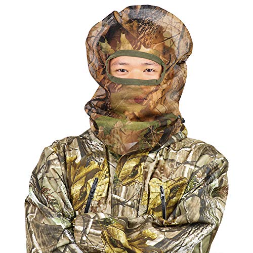 Product Cover Feyachi Full Camo Face Mask for Concealment Bowhunting Duck Turkey Hunting Face Mask -Camouflage Face Mask for Hunting