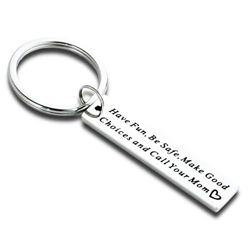 Product Cover Hopyee New Driver Keychain Jewelry Gifts Have Fun be Safe Make Good Choices Graduation Keychain Funny