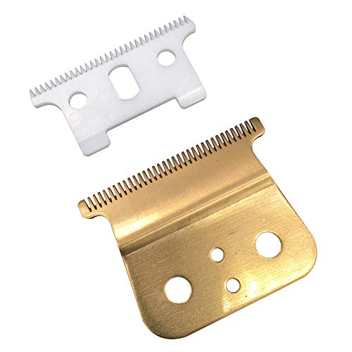 Product Cover Gold T outliner blade for andis t outliner, andis gtx replacement blade (T blade + glod steel blade)