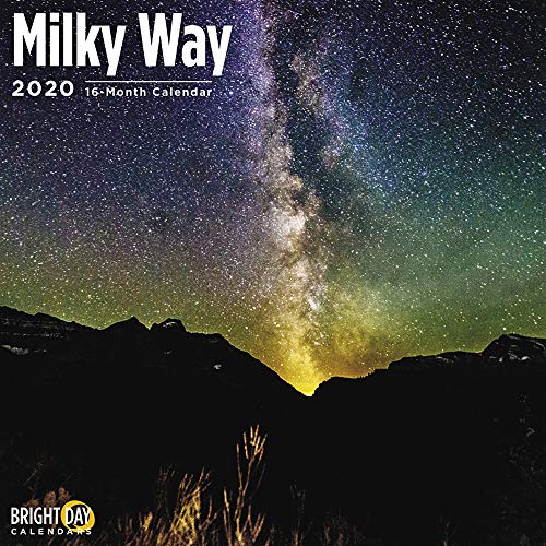 Product Cover 2020 Milky Way Wall Calendar by Bright Day, 16 Month 12 x 12 Inch, Outer Space Star Planet Galaxy