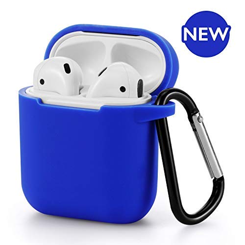 Product Cover AirPods Case - BLUEWIND 2019 Newest 360° Protective Silicone AirPod Case Cover Compatiable with Apple AirPods 1st/2nd (Royal Blue)